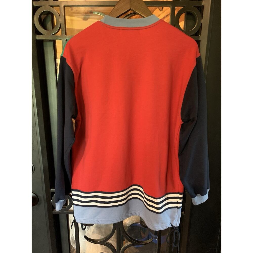 Vintage 90s Gina Peters “Crazy Yacht” Color Block Pullover Womens Oversized M - Picture 2 of 9
